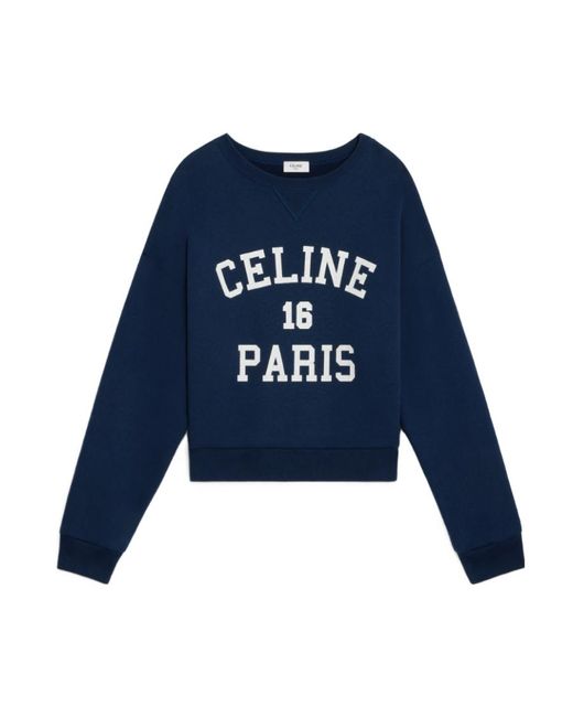 Celine Paris 16 Sweatshirt in Blue | Lyst