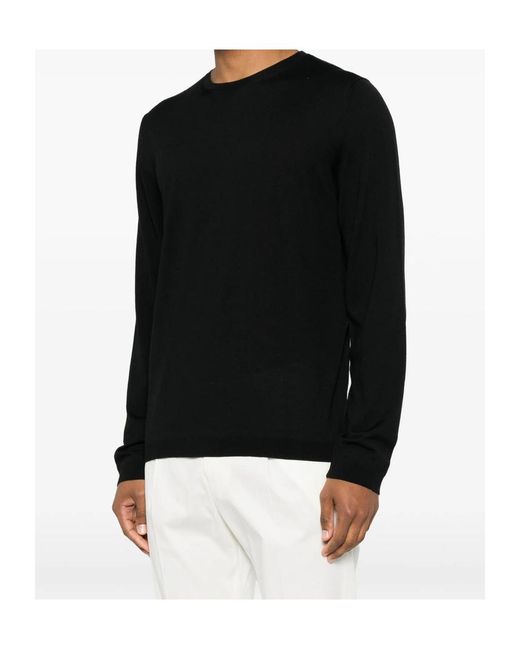 Roberto Collina Black Crew-Neck Sweater for men