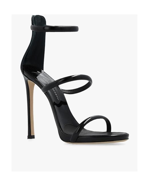 Giuseppe Zanotti Black Harmony Ankle Strap Sandals