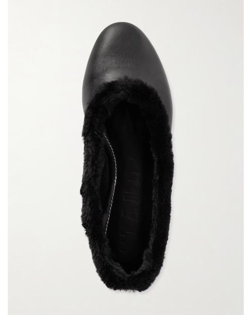 Staud Black Round-Toe Ballet Flats
