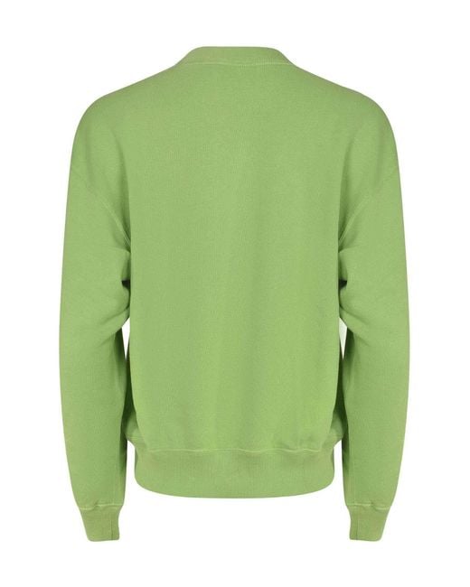 Polo Ralph Lauren Green Logo Embroidered Crewneck Sweatshirt