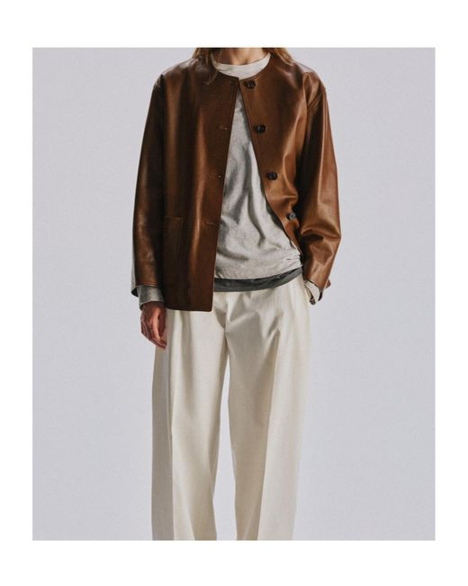 The Row Brown Quintus Jacket