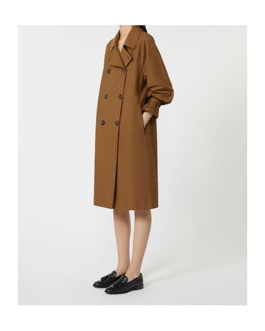 Max Mara Brown The Cube Double-Breasted Belted Coat