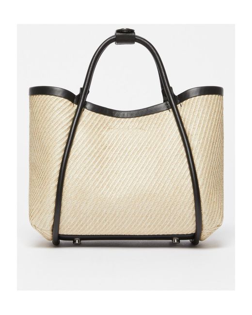 Max Mara Natural Logo Plaque Top Handle Bag