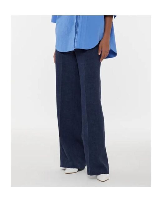 P.A.R.O.S.H. Blue Button Trousers