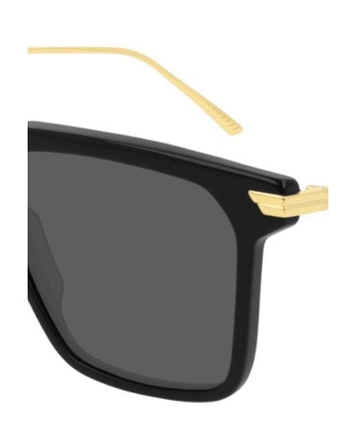 Bottega Veneta Metallic Bv1006S Square-Frame Sunglasses for men