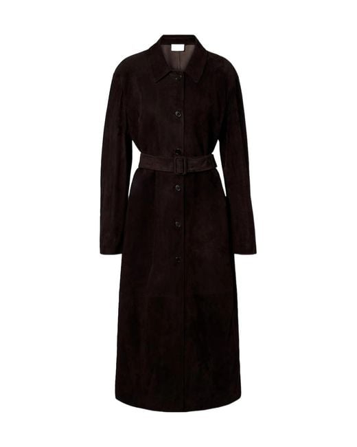 The Row Black Long-Sleeved Coat