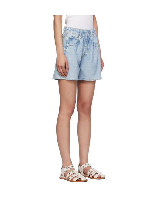 Rag & Bone Blue Miramar Denim Shorts