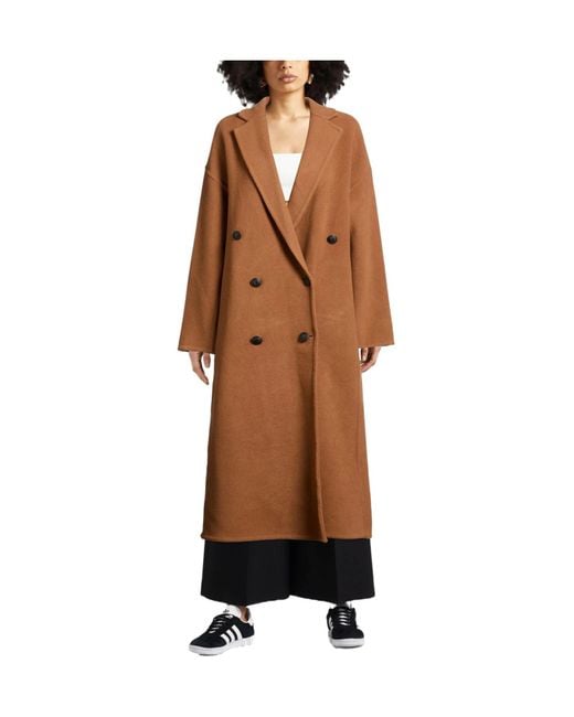 Rag & Bone Brown Double- Long-Sleeved Coat