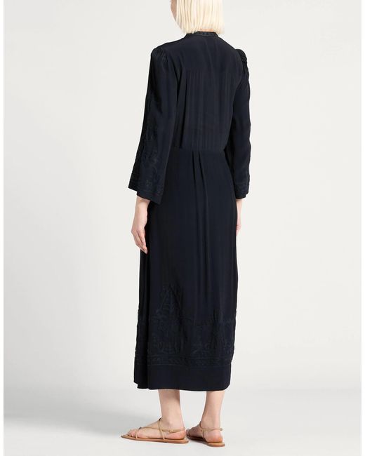 Isabel Marant Black Solid Waist Fitted Long Dress