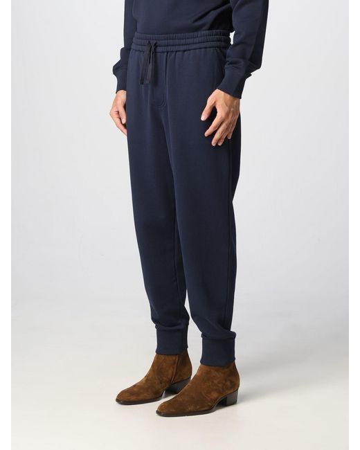 Etro Blue Logo Embroidered Drawstring Tapered Track Pants for men