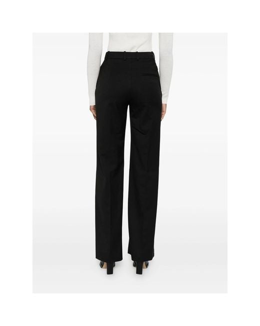 Frankie Shop Black Belt Loop Casual Pants