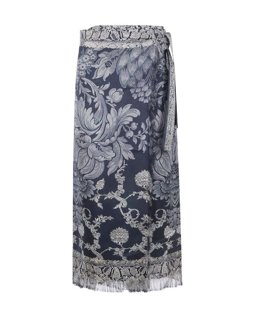 Pierre Louis Mascia Gray Aloes Skirt