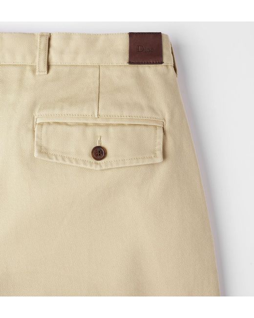 Dior Natural Pleated Chinos for men