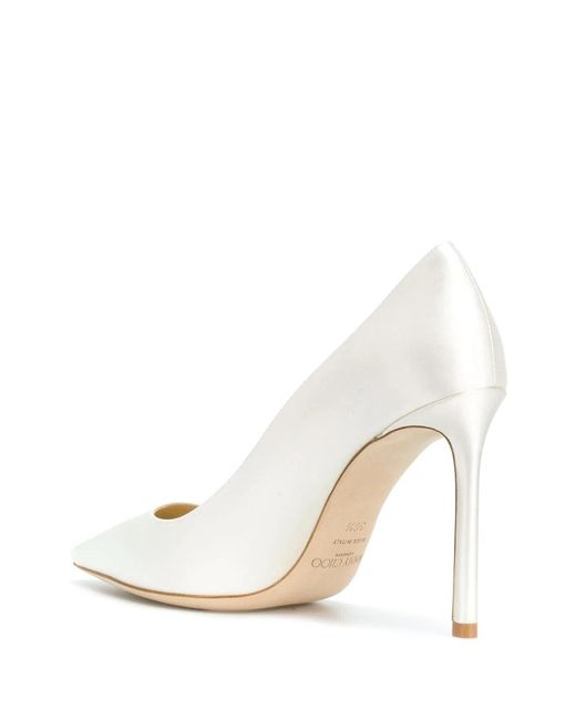 Jimmy Choo White Romy Pointed Toe Pumps