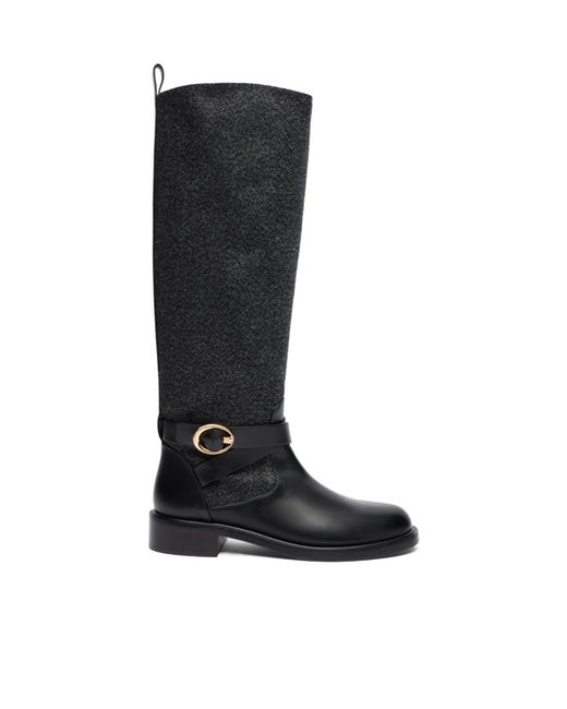 Stuart Weitzman Black Benni Riding Boot