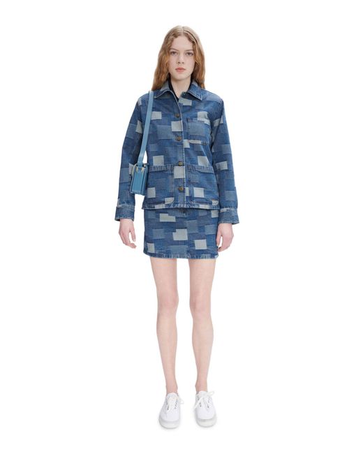 A.P.C. Blue Veste Silva Logo Jacket