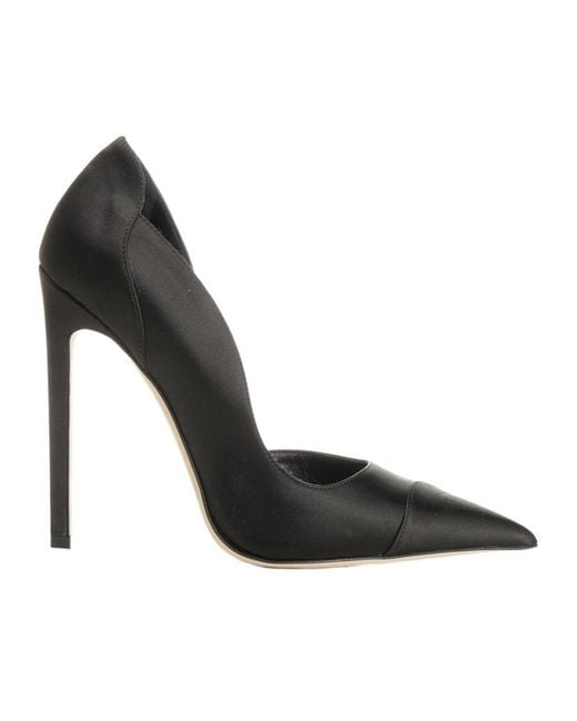 Jimmy Choo Black Brigitte 120 Satin Pumps
