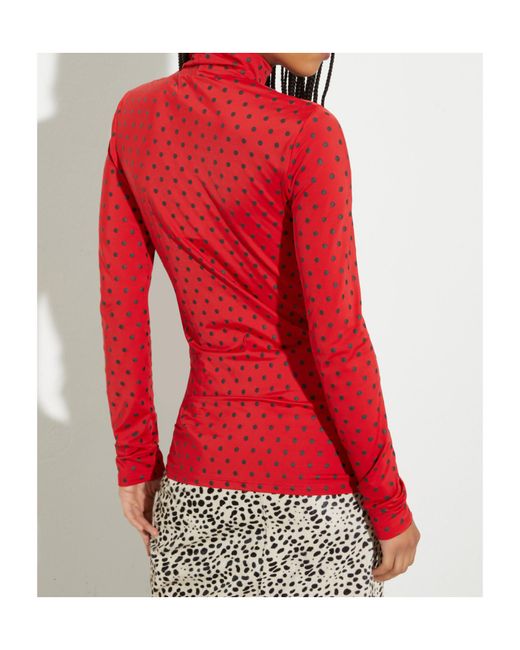 MAX&Co. Red Polka Dot T-Shirt With Gloves