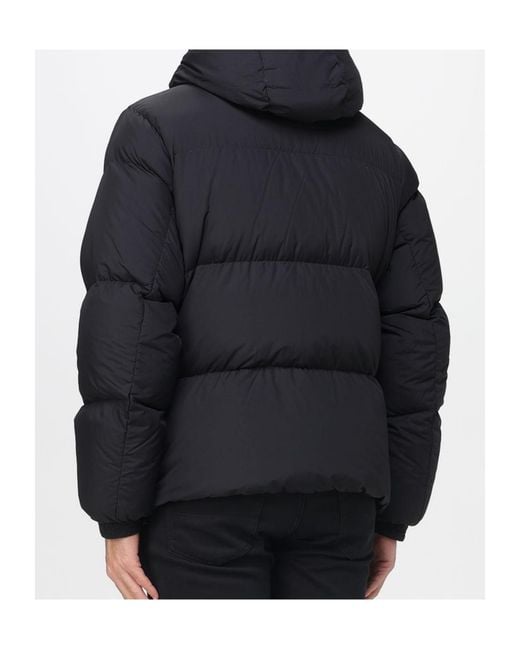 ARMANI EXCHANGE Black Long-Sleeved Cotton-Padded Jacket for men
