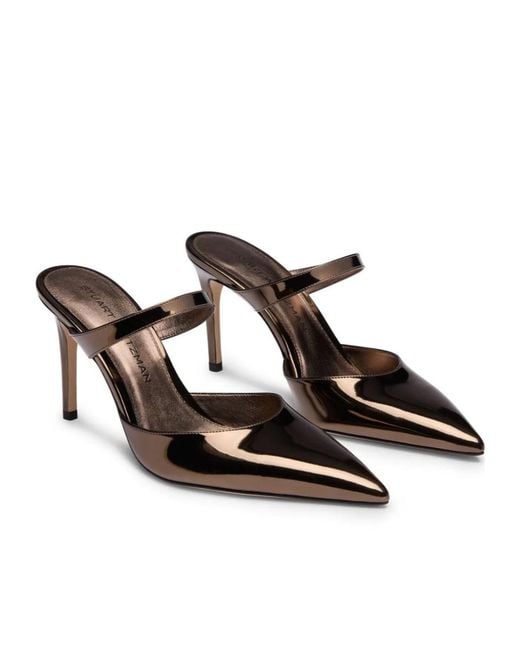 Stuart Weitzman Brown Stuart Power Mule 85