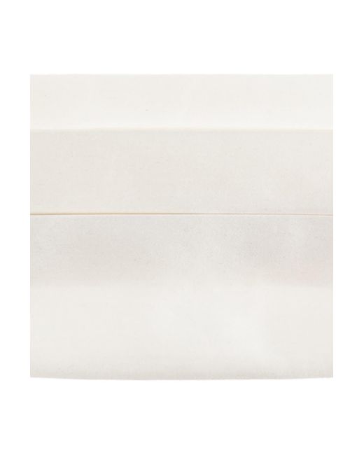 Giorgio Armani White Hook Buckle Satin Belly Belt for men