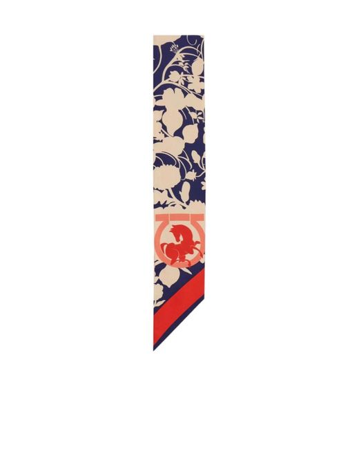 Ferragamo White Pegasus Print Bandeau