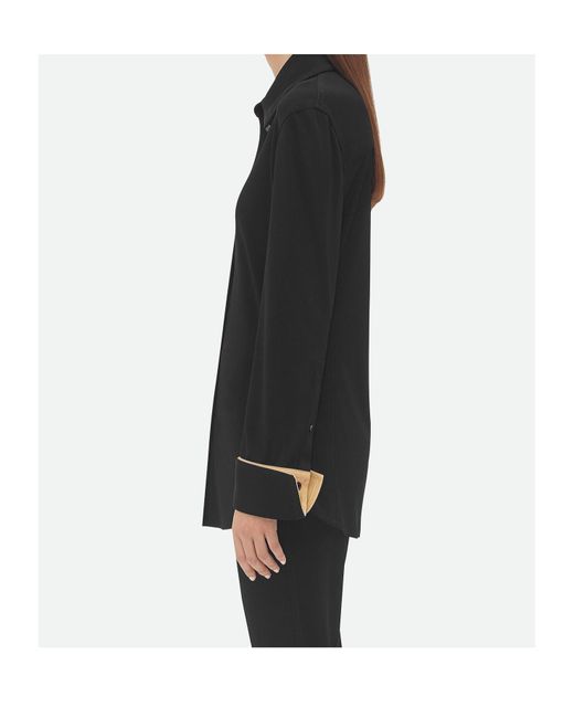 Bottega Veneta Black Notebook Detailed Regular Fit Shirt