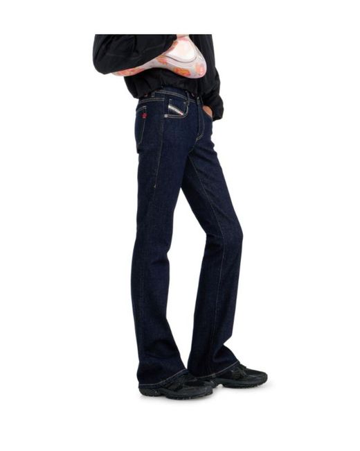 DIESEL Blue Bootcut Jeans Low Waist 1969 D-Ebbey