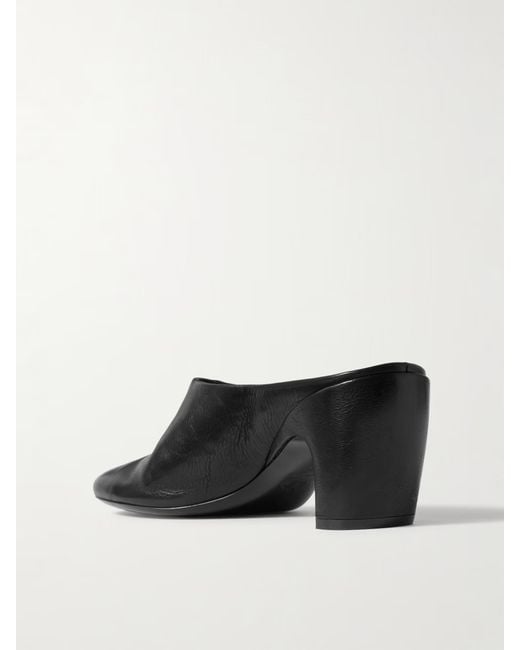 Dries Van Noten Black Heeled Slip-On Mules