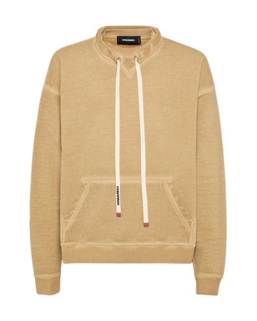 DSquared² Natural Drawstring Sweatshirt for men