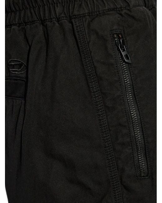 DIESEL Black P-Beeck-Short Shorts for men