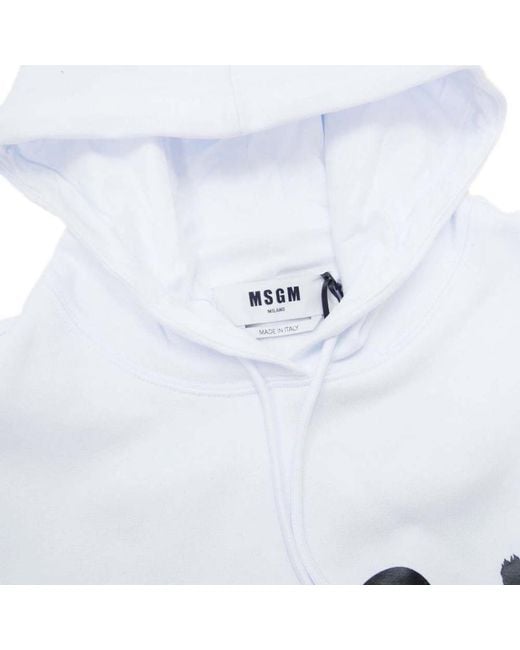 MSGM White Logo Sweater