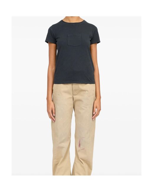 MM6 by Maison Margiela Black Cotton T-Shirt