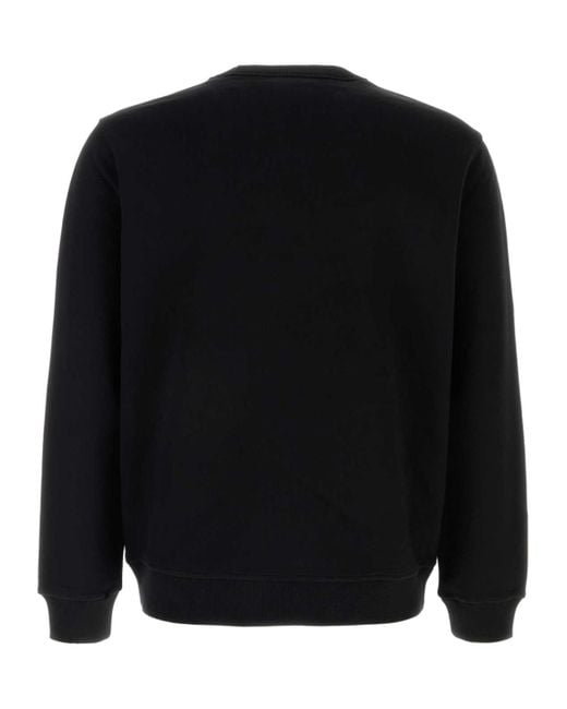 Burberry Black Logo Printed Crewneck Sweatshirt for men