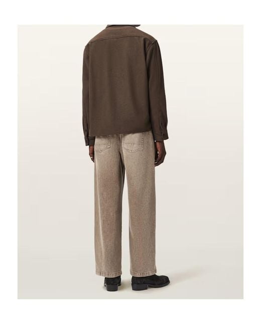 AllSaints Gray Belt Loop Jeans for men