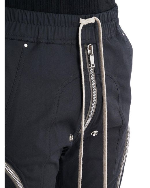 Rick Owens Black Pants Cotton, Elastane for men