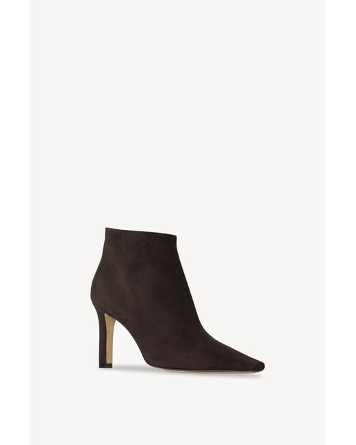 The Row Black Carla Ankle Boots