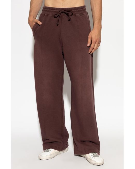 Golden Goose Deluxe Brand Purple Wide-Leg Drawstring Sweatpants for men