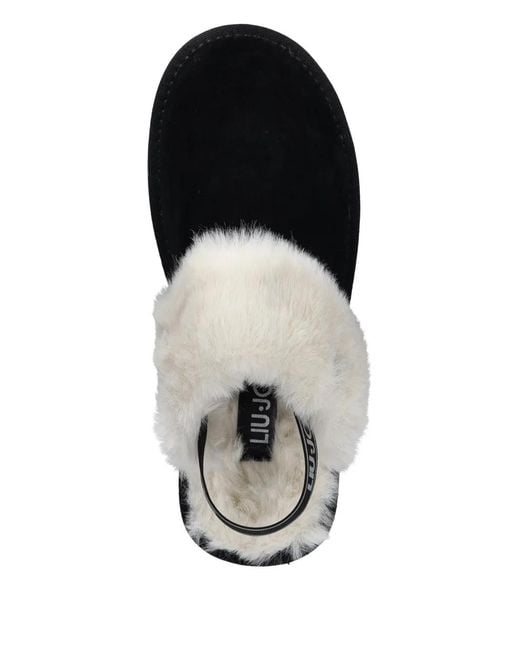 Liu Jo Black Platform Mules for men