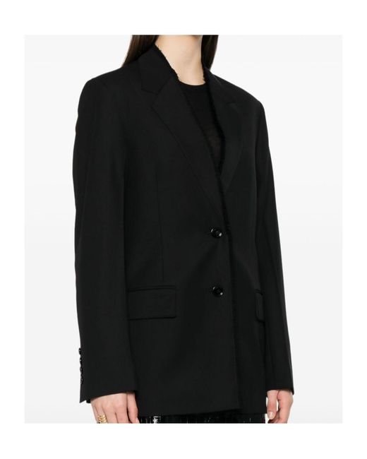Totême Black Totême Single-Breasted Long Sleeved Blazer