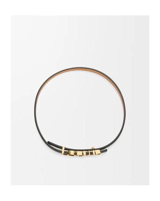 Loewe White Logo-Plaque Bracelet