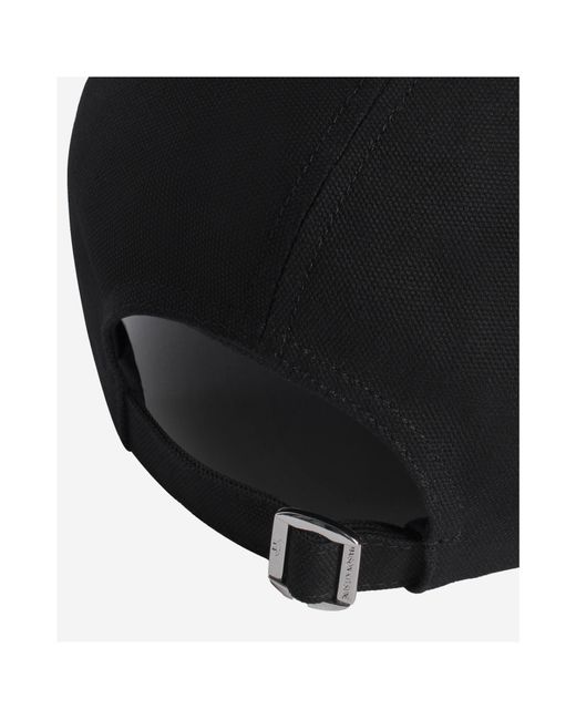 Maison Kitsuné Black Maison Kitsuné Baby Fox Cap for men