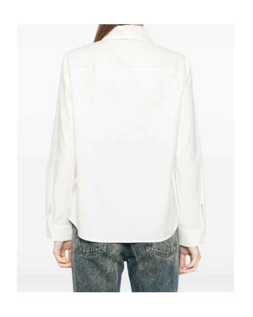 Reformation White Alfie Shirt