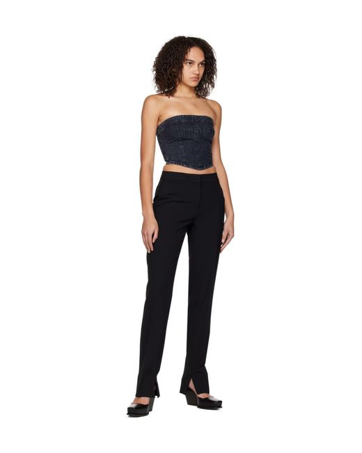 Stella McCartney Black Asymmetrical Hem Corset