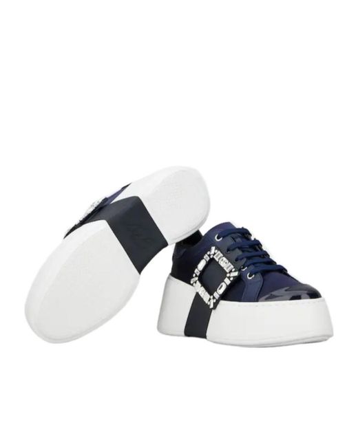 Roger Vivier Blue Viv' Skate Sneakers