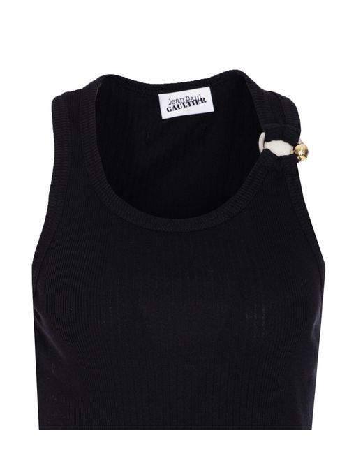 Jean Paul Gaultier Black The Piercing Tank Top