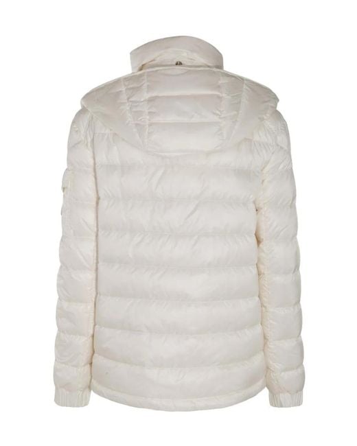 Moncler Gray Long-Sleeved Down Jacket