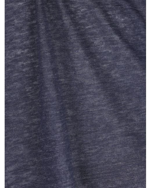 Zegna Blue Short-Sleeved Polo Shirt for men