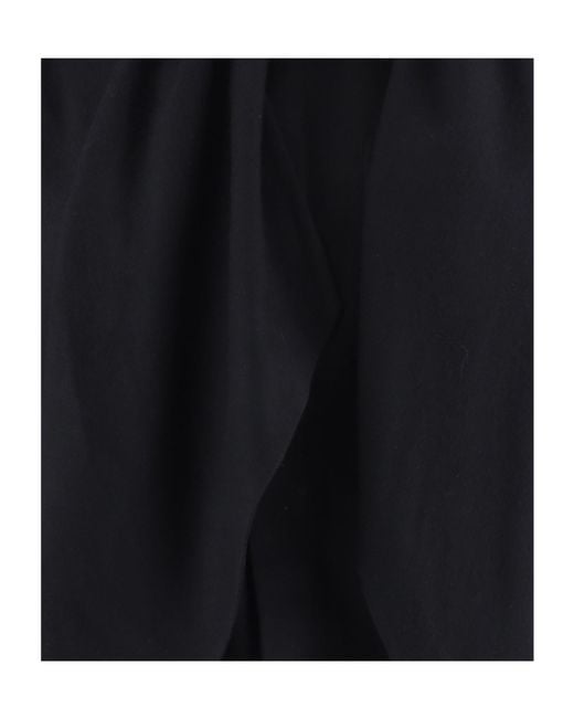 ALAINPAUL Blue Draped Scarf Detail Shirt